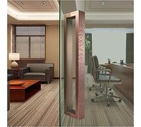 OWIEN Poignée de Porte de Bureau coulissante pour Porte en Verre/Bois, poignée Longue de Porte d'entrée à Double Face en Forme de carré, 2/2,6 Pieds(80cm/2.6ft)
