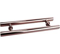 OWIEN Poignée de Porte, poignée de Porte Double Face en Forme de H pour Porte de Grange coulissante, Portail, abri de Jardin, Garage, Acier Inoxydable(Rose Gold,80cm/31in)