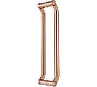 OWIEN Poignée de Porte va-et-Vient en Acier Inoxydable, poignées de Porte de Grange Double Face, pour Porte extérieure intérieure de Cuisine d'entrée(Rose Gold,60cm/24in)
