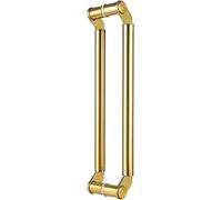 OWIEN Poignée de Porte va-et-Vient en Acier Inoxydable, poignées de Porte de Grange Double Face, pour Porte extérieure intérieure de Cuisine d'entrée(Złoty,60cm/24in)