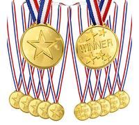 OWill 12 Pièces Medaille Enfant, Médaille d'or, pour Les Concours Récompensant Les Journées Sportives ou Les Activités Scolaires des Medailles Enfants Olympiques, Médailles pour Enfantset Jeunes