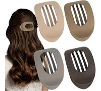 OWill Lot de 4 Pince plate cheveux pour femmes,Pince cheveux pour cheveux fins,Pinces à cheveux incurvées,pinces plates pour cheveux fins et épais,Accessoires cheveux femme