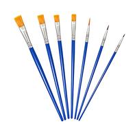 OWill Lot de 7 pinceaux pour aquarelle, huile et acrylique