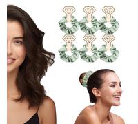 OWITER Lot de 6 chouchous à cheveux en satin pour femmes - Pour demoiselles d'honneur - N'abîme pas les cheveux - Sauge