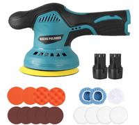 OWJHE polisseuse 8 vitesses sans fil réglable sans fil automatique électrique cire ponçage scellage glaçure outil électrique pour batterie Makita Brun