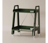 OWKAY Estante Multicapa Móvil Carro De Mesa De Centro Transparente Adornos De Piso De La Sala De Estar Estantería Individual Carro De Almacenamiento Multicapa