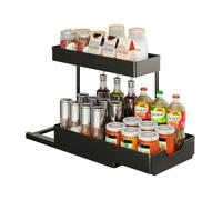 OWKAY Étagère à épices extractible pour chambre à coucher, salon, bureau, organiseur de rangement simple et multifonction sous évier