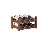 OWKAY Étagère à vin rouge pour décoration de maison avec grille de présentation de vin, étagère créative pour bouteilles de vin, armoire à vin simple à assembler