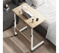 OWKAY Table élévatrice portable pour ordinateur portable avec poulie, table de chevet avec poulie