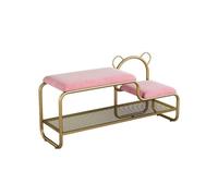 OWKAY Tabouret à langer de luxe nordique simple meuble à chaussures salon banc de rangement étagère à chaussures tabouret créatif