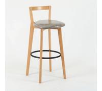 OWKAY Tabouret de bar scandinave en bois massif moderne simple tabouret de bar nouveau balcon chinois maison léger dossier chaise haute