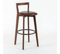 OWKAY Tabouret de bar scandinave en bois massif moderne simple tabouret de bar nouveau balcon chinois maison léger dossier chaise haute