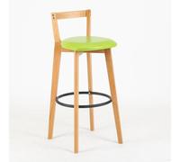 OWKAY Tabouret de bar scandinave en bois massif moderne simple tabouret de bar nouveau balcon chinois maison léger dossier chaise haute
