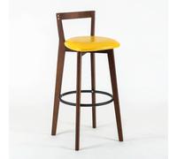 OWKAY Tabouret de bar scandinave en bois massif moderne simple tabouret de bar nouveau balcon chinois maison léger dossier chaise haute