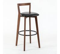 OWKAY Tabouret de bar scandinave en bois massif moderne simple tabouret de bar nouveau balcon chinois maison léger dossier chaise haute