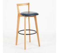 OWKAY Tabouret de bar scandinave en bois massif moderne simple tabouret de bar nouveau balcon chinois maison léger dossier chaise haute