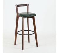 OWKAY Tabouret de bar scandinave en bois massif moderne simple tabouret de bar nouveau balcon chinois maison léger dossier chaise haute