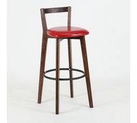 OWKAY Tabouret de bar scandinave en bois massif moderne simple tabouret de bar nouveau balcon chinois maison léger dossier chaise haute