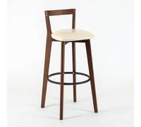 OWKAY Tabouret de bar scandinave en bois massif moderne simple tabouret de bar nouveau balcon chinois maison léger dossier chaise haute