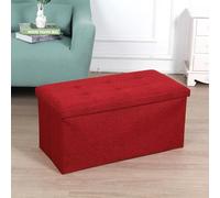 OWKAY Taburete De Almacenamiento Plegable Taburete De Almacenamiento Multifoncional Reposapiés Gabinete De Almacenamiento Caja De Almacenamiento De Sofá Tela Portátil