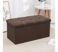 OWKAY Taburete De Almacenamiento Plegable Taburete De Almacenamiento Multifoncional Reposapiés Gabinete De Almacenamiento Caja De Almacenamiento De Sofá Tela Portátil