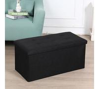 OWKAY Taburete De Almacenamiento Plegable Taburete De Almacenamiento Multifoncional Reposapiés Gabinete De Almacenamiento Caja De Almacenamiento De Sofá Tela Portátil