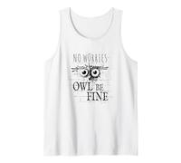 Owl Be Fine Meme | Hibou Amusant de Street Art Graffiti Débardeur