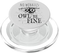 Owl Be Fine Meme | Hibou Amusant de Street Art Graffiti PopSockets PopGrip pour MagSafe
