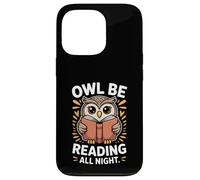 Owl Be Reading All Night Owl Book Lover Coque pour iPhone 13 Pro