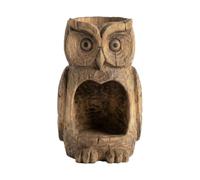 Owl Bird Feeder - Resin Hanging Outdoor Garden Tree Food Station