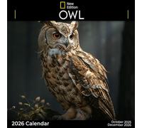 Owl Calendar 2026: A Year of Mysterious and Wise Owls in the Night Sky | Kalender Calendario Calendrier