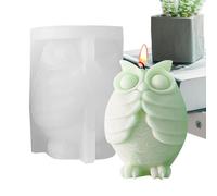 Owl Candle Mould, Owl Moule en Silicone,Moule en Silicone Flexible Moule à Savon - Moule à Bougie Moule en Résine Antiadhésive pour Bougie Chocolat Bar Savon Plâtre