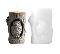 Owl Candle Silicone Mold - Non-Stick Silicone Mold, Owl Shape Candle Molder for Concrete Clay, Epoxy Resin Adults Family Children, Soap Wax Chocolate Dessert for Details, Realistic Craft Use