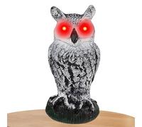 Owl Decoy Scarecrow, Motion Activated Owl, Red Eyes Owl, Scary Sound Owl, Anti-Fading Owl Decoy, Horned Owl Statue, Bird Scare Owl, Owl Bird, Garden Owl Decoy, Outdoor Owl Scarecrow,Owl Deco