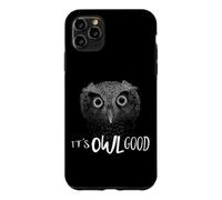Owl Good Tout va Bien Illustration optimiste de la Chouette Coque pour iPhone 11 Pro Max