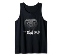 Owl Good Tout va Bien Illustration optimiste de la Chouette Débardeur