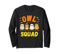 Owl Halloween Squad Costume | Happy Owloween Team Manche Longue