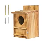 Owl Houses - Habitat with Bird Perch Bird Nesting Box with Mounting Screws