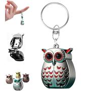 Owl Keychain Nail Clipper, Portable Owl Keychain Nail Clipper, 2-in-1 Foldable Owls Nails Clippers, German Professional Stainless Steel Mini Nails Clippers (C)