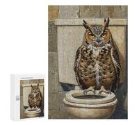 Owl on Toilet Bowl Puzzle 1000 Pièces Educa Jouet en Bois Cadeau Unique Décoration Intérieure Jeu Éducatif Challenge Toy Adultes Et Enfants À Partir De 14 Ans 300 PCS