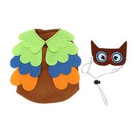 Owl Pet Costume for Dogs & Cats | Funny Holiday Christmas Dress Up | Soft Velvet Puppy Clothing for Parties/Festivals/Everyday Use | Machine Washable (L)
