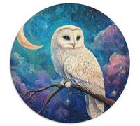 Owl Puzzle 1000 Pièces Cadeau Unique Jeu Éducatif Challenge Toy À De Qualité Supérieure Peinture Art pour Adultes Et Enfants À Partir De 12 Ans (67.5x67.5cm)