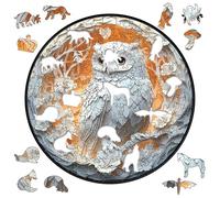 Owl Puzzles Adults - Challenging Puzzle, Art détaillé | Concentration Game, Unique Design, Interlocking Pieces, Brain Teaser, Creative Decor, Relaxing Hobby For Nature And Bird Lovers