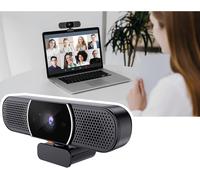 OwlBar Mini, Caméra de visioconférence, Webcam 2K avec Haut-Parleur et Microphone Tout-en-Un pour Salle de réunion ou Bureau de télétravail, Compatible Zoom/MS Teams ou Streaming OBS