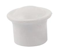 OWLEEN Lot de 2 embouts de tringle à rideaux en plastique Blanc Ø 28 mm
