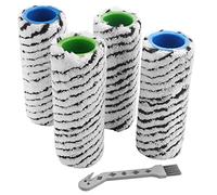OWLEEN Lot de 4 brosses à rouleaux pour nettoyeur de sol FC7 FC7 Premium FC5 FC5 Premium FC3