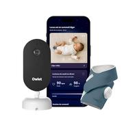 Owlet Dream Duo™ 3 - Dream Sock Bedtime Blue + Dream Sight - Système intelligent de surveillance de la santé de bébé - Suivi santé et vidéo 2K HD