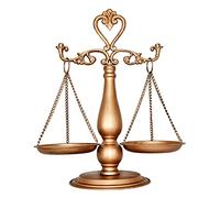 OwlGift Balance d'avocat Vintage en métal - Rangement décoratif de Bijoux - Plateau Antique - Organisateur de cosmétiques - Présentoir de Bougies de Ferme, Support de Centre de Table de décoration