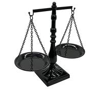 Owlgift Plateau de présentation de Bijoux en métal Style Vintage Motif Balance Noir