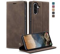 owlhold Coque Samsung Galaxy A36 5G, Housse Antichoc en Cuir PU Premium Fentes Cartes Etui Pochette de Portefeuille avec Fonction Support Case à Rabat pour Samsung Galaxy A36 - Café